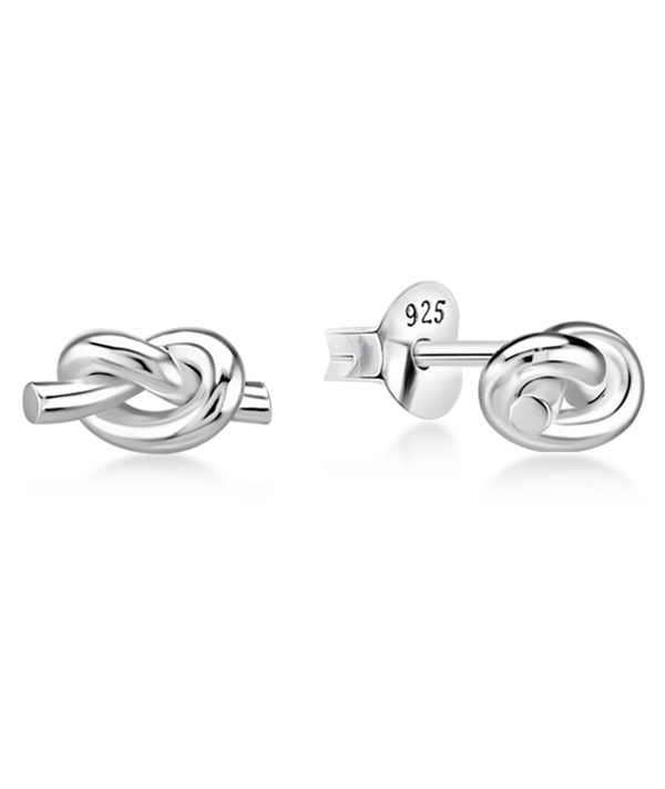Plain 925 Sterling silver stud earring.