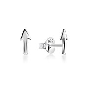 Plain 925 Sterling silver stud earring.