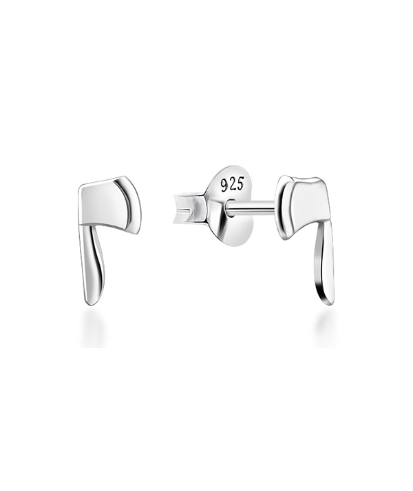 Plain 925 Sterling silver stud earring.