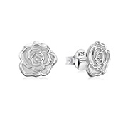 Plain 925 Sterling silver stud earring.