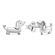 Plain 925 Sterling silver stud earring.