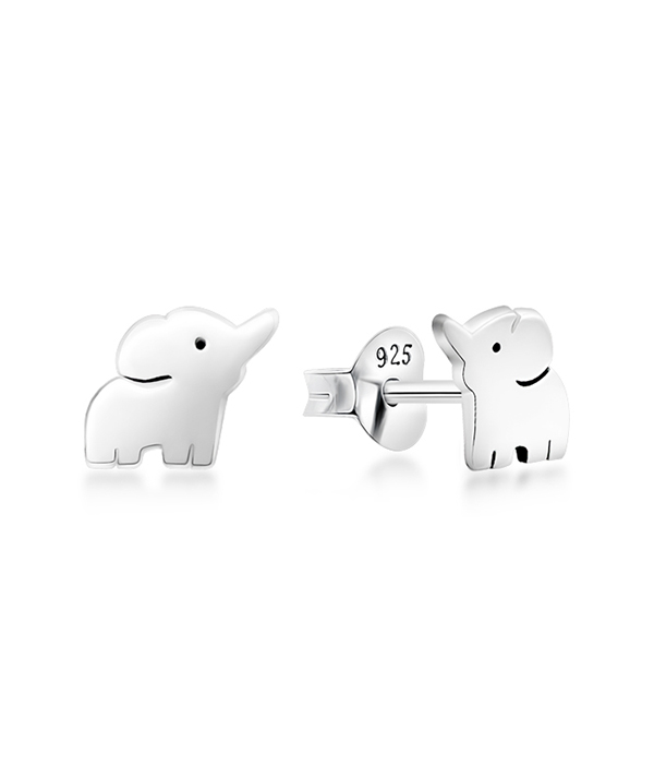 Plain 925 Sterling silver stud earring.