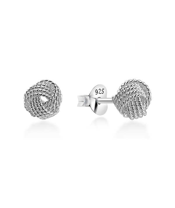 Plain 925 Sterling silver stud earring.