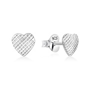 Plain 925 Sterling silver stud earring.