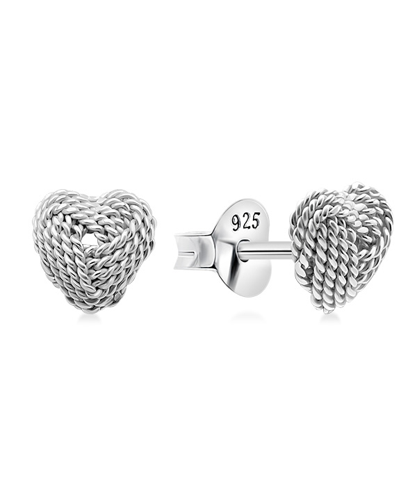 Plain 925 Sterling silver stud earring.