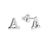Plain 925 Sterling silver stud earring.
