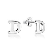 Plain 925 Sterling silver stud earring.