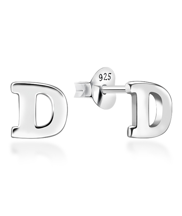 Plain 925 Sterling silver stud earring.