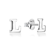 Plain 925 Sterling silver stud earring.