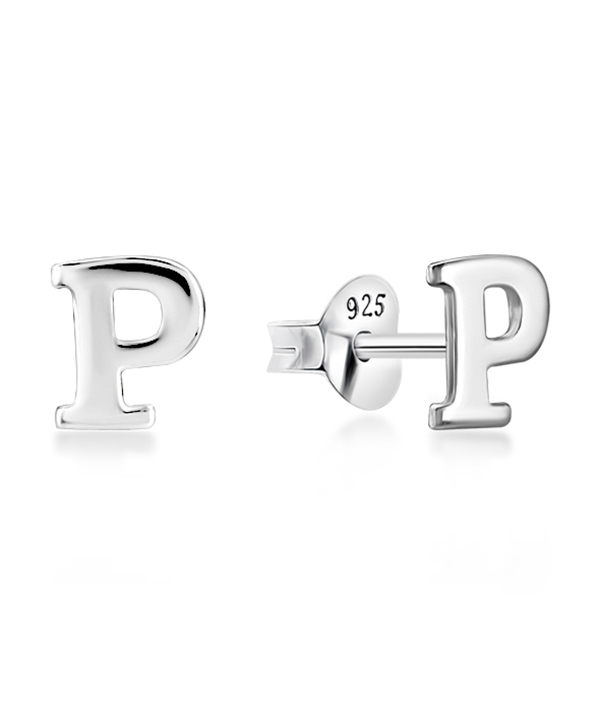 Plain 925 Sterling silver stud earring.