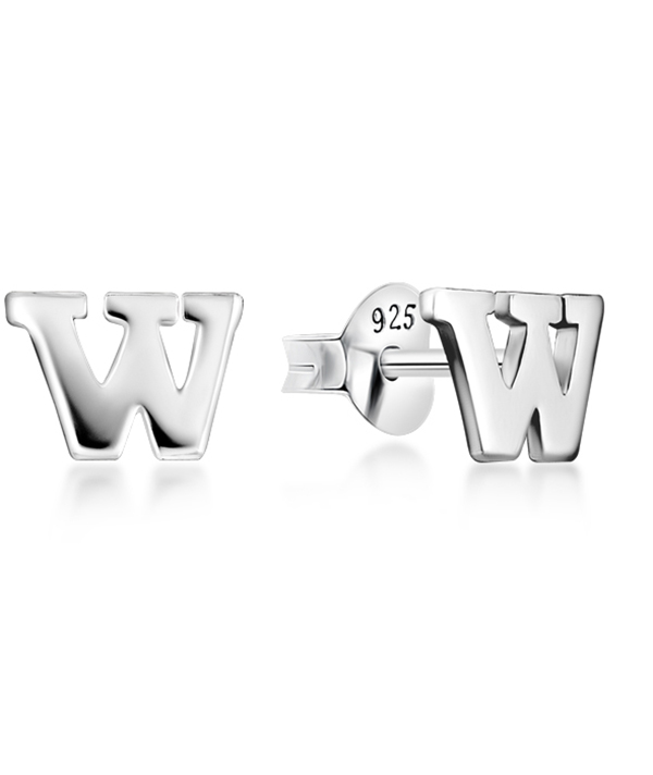 Plain 925 Sterling silver stud earring.