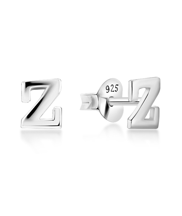 Plain 925 Sterling silver stud earring.