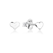 Plain 925 Sterling silver stud earring.