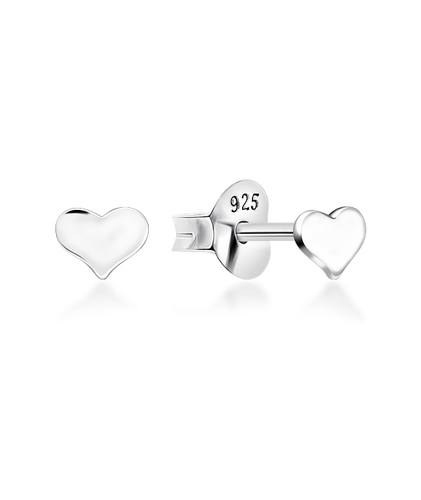 Plain 925 Sterling silver stud earring.