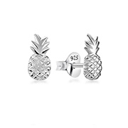 Plain 925 Sterling silver stud earring.