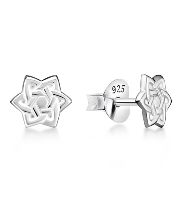 Plain 925 Sterling silver stud earring.