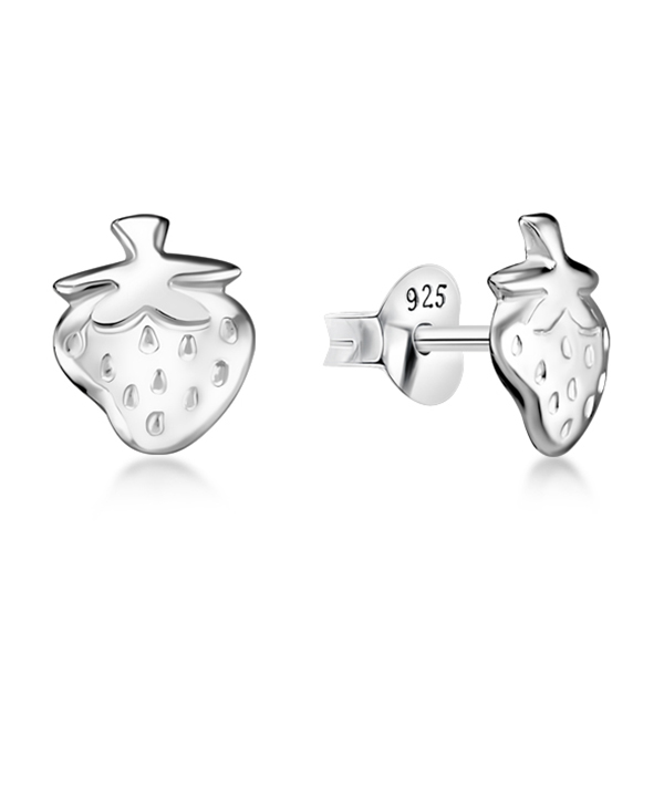 Plain 925 Sterling silver stud earring.