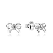 Plain 925 Sterling silver stud earring.