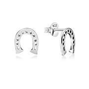Plain 925 Sterling silver stud earring.