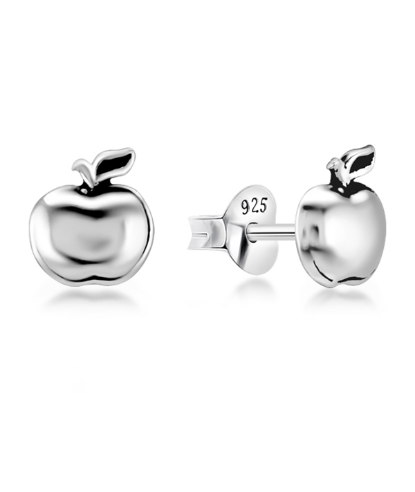 Plain 925 Sterling silver stud earring.
