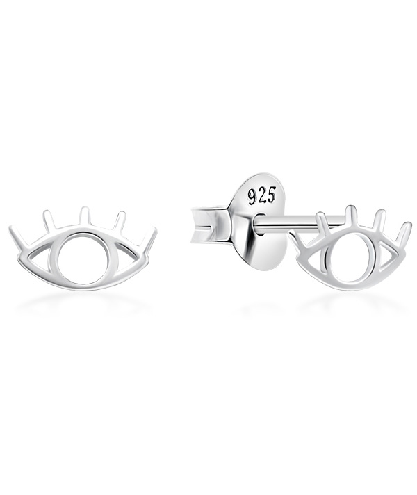 Plain 925 Sterling silver stud earring.