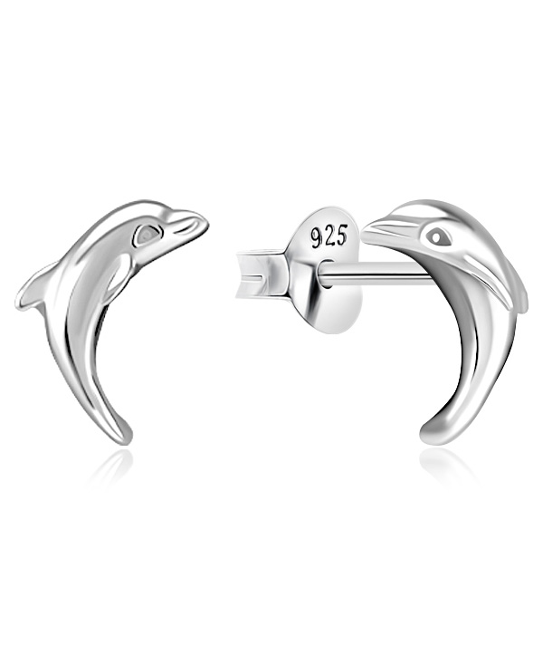Plain 925 Sterling silver stud earring.