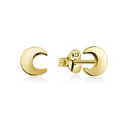 Plain gold plated sterling silver stud.