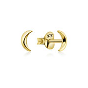 Plain gold plated sterling silver stud.