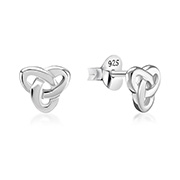 Plain 925 Sterling silver stud earring.