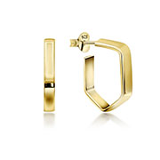 Plain gold plated sterling silver stud.