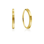 Plain gold plated sterling silver stud.