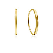 Plain gold plated sterling silver stud.