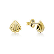 Plain gold plated sterling silver stud.