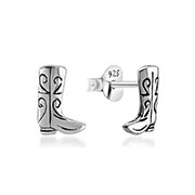 Plain 925 Sterling silver stud earring.