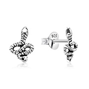 Plain 925 Sterling silver stud earring.