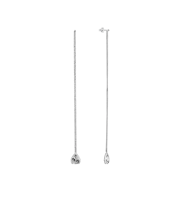 925 Sterling silver stud with cubic zircon.