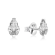 925 Sterling silver stud with cubic zircon.