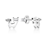 925 Sterling silver earring with cubic zircon.