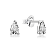 925 Sterling silver stud with cubic zircon.