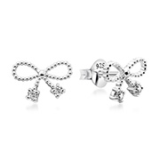 925 Sterling silver stud with cubic zircon.