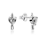 925 Sterling silver earring with cubic zircon.