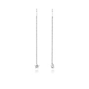 925 Sterling silver stud with cubic zircon.