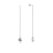 925 Sterling silver stud with cubic zircon.