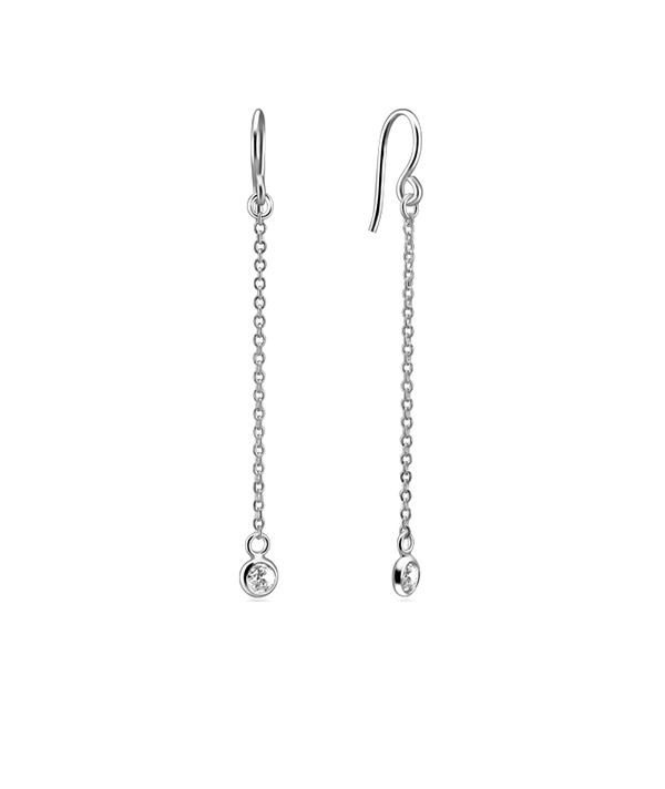 925 Sterling silver earring with cubic zircon.