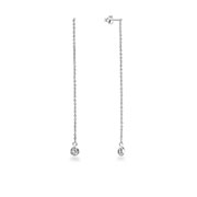 925 Sterling silver stud with cubic zircon.