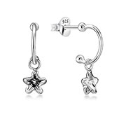 925 Sterling silver stud with cubic zircon.