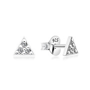 925 Sterling silver stud with cubic zircon.