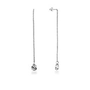 925 Sterling silver stud with cubic zircon.
