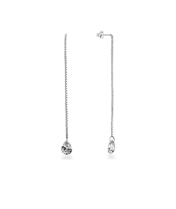 925 Sterling silver stud with cubic zircon.