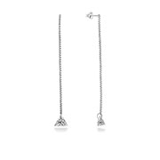 925 Sterling silver stud with cubic zircon.